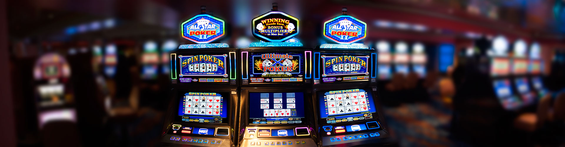 Video poker machines